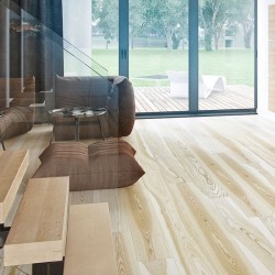 Однополосный Паркет Ясень Milkshake Grande выбеленный фото, купить в Киеве