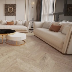 Паркетная доска Barlinek Французская Ёлка Дуб Balos Piccolo выбеленный Chevron