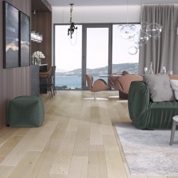 Однополосная паркетная доска Barlinek Дуб Salt Grande светлый