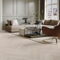 Паркетная доска Barlinek Классическая Ёлка Дуб Pudding Piccolo Herringbone бежевый