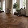 Паркетна дошка Barlinek Ялинка Дуб Trapani Piccolo Herringbone коричневий