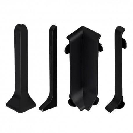 Фурнитура для плинтуса алюминиевого накладного 40 мм, в цвет RAL