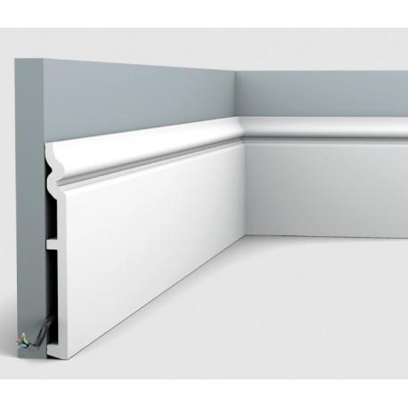 Плинтус напольный Orac SX206, дюрополимер, 180х18х2000 мм