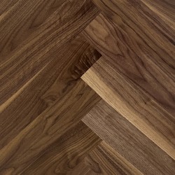 Паркетная доска Английская Ёлка Орех Американский Herringbone, 97 мм