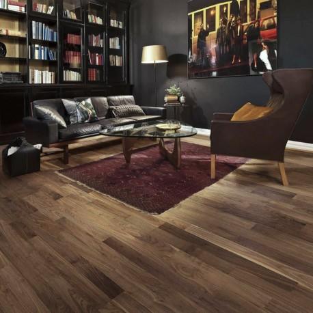 Трехполосная паркетная доска Орех Американский