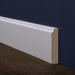 Плинтус MDF крашеный белый / цвет RAL / NCS, 60х12х2800 мм