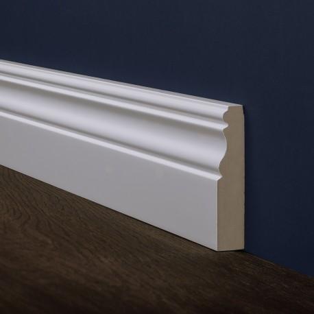 Плинтус MDF крашеный белый / цвет RAL / NCS, 140х12х2800 мм