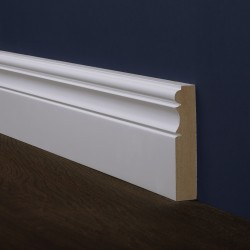 Плинтус MDF крашеный белый / цвет RAL / NCS, 80х16х2800 мм