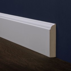 Плинтус MDF крашеный белый / цвет RAL / NCS, 120х16х2800 мм