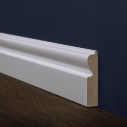 Плинтус MDF крашеный белый / цвет RAL / NCS, 140х16х2800 мм