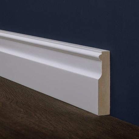 Плинтус MDF крашеный белый / цвет RAL / NCS, 100х19х2800 мм