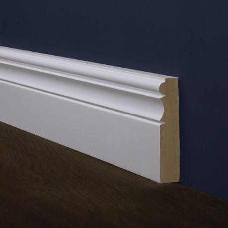 Плинтус MDF крашеный белый / цвет RAL / NCS, 120х19х2800 мм