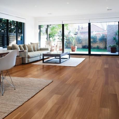 Однополосная паркетная доска Ироко, 126 мм, лак