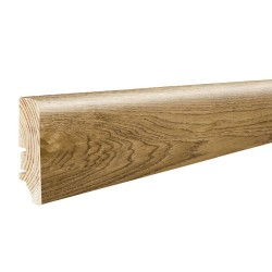 Плинтус напольный Дуб VERANO, коричневый, лак, 60х15,5х2200 мм