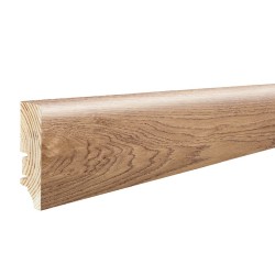 Плинтус напольный Дуб Kalombo, серый, лак, 60х15,5х2200 мм