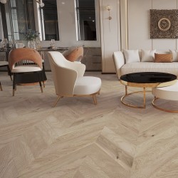 Паркетная доска Barlinek Французская Ёлка Дуб Balos Piccolo выбеленный Chevron