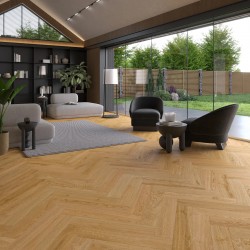 SPC пол Barlinek ёлочка Дуб Oscar, 33 класс (с подложкой)