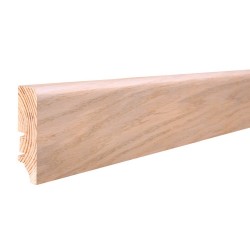 Плінтус напольний Дуб EVANA-ESSENZA, вибілений, лак, 60х15,5х2200 мм